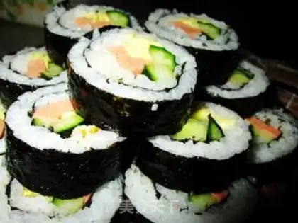 Make Meat pine sushi step 7