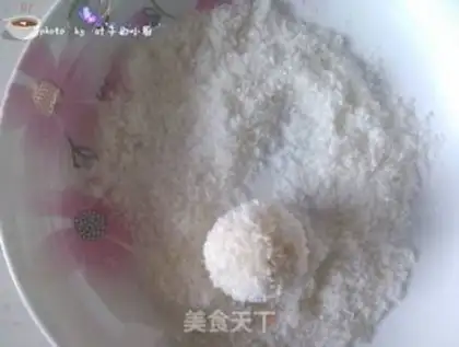 Make Protein coconut ball step 6