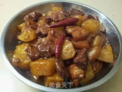 Make Potato red meat step 8