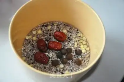 Make Red sugar congee step 3