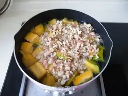 Make Pumpkin peanut porridge step 4