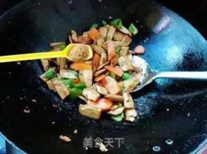 Make Green pepper beans dry step 5