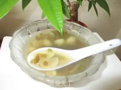 Make Green Bean lily soup step 5