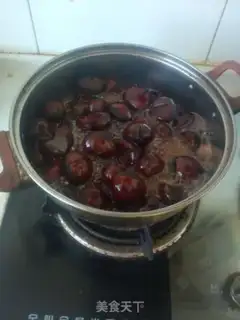 Make Sugar to cook chestnuts step 4