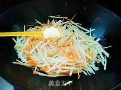 Make Carrot and sweet bamboo step 4