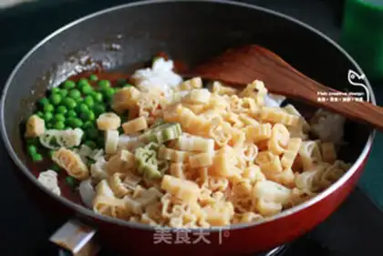 Make Seafood sweet almond noodles step 11