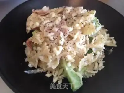 Make Butter bacon pasta step 7