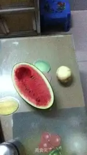 Make Ice-cream watermelon jelly step 0