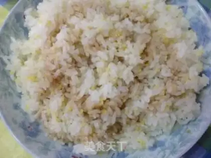 Make Beef ham rice step 2