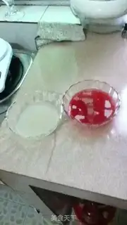 Make Ice-cream watermelon jelly step 1