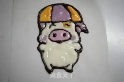 Make Homemade cartoon chocolate step 4