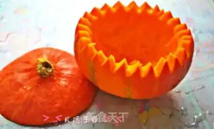 Make curry pumpkin steam step 1