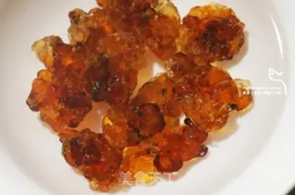 Make Peach glue, silver ear, snowline step 1