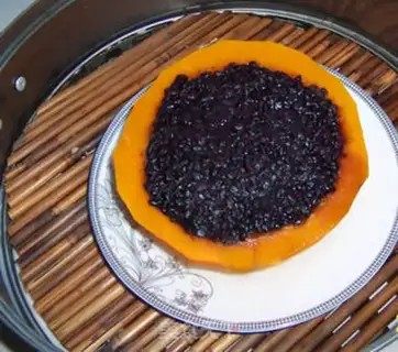 Make Pumpkin black rice step 2