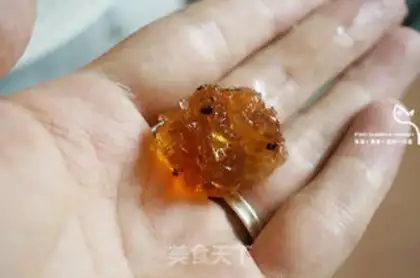 Make Peach glue, silver ear, snowline step 4