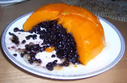 Make Pumpkin black rice step 5