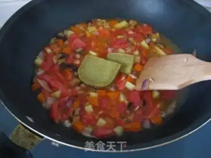 Make Curry vegetable Pasta step 2