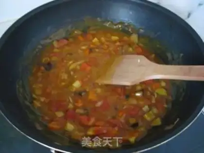 Make Curry vegetable Pasta step 3