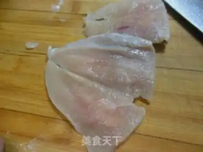 Make Old Beijing chicken roll step 6