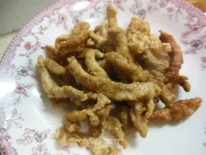 Make Old Beijing chicken roll step 12