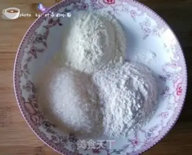 Make Protein coconut ball step 1