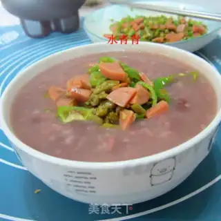Make Red bean rice congee step 9