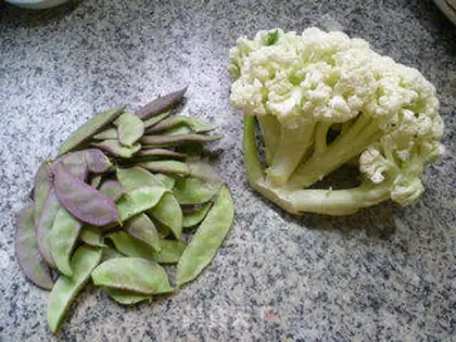Make lentils and florist step 0