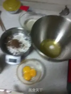 Make Chocolate rolls step 1
