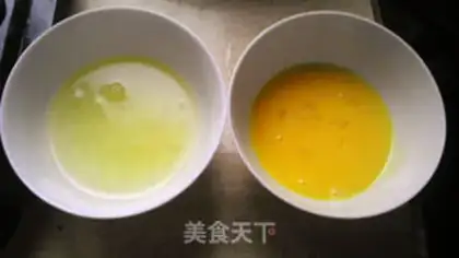 Make Peach omelet step 1
