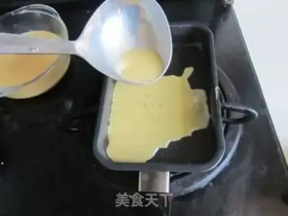 Make Shrimp thick egg fever step 4