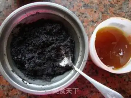 Make Black sesame soy bag step 1