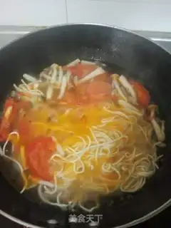 Make Mushroom spinach meatball noodles step 4