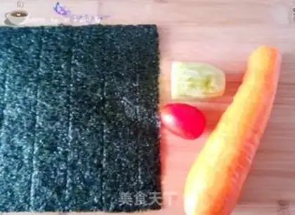 Make Mickey sushi roll step 0