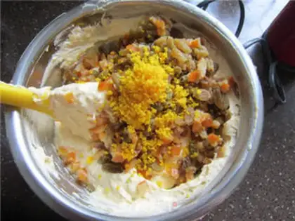 Make Orange grape pound cake step 15