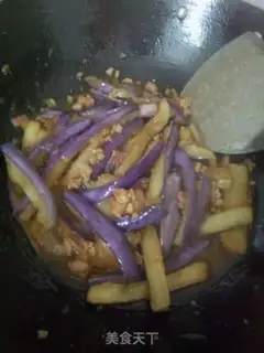 Make Salt fish eggplant step 5