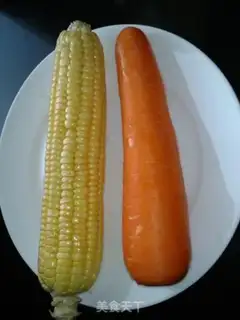 Make Corn carrot steak step 1