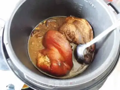Make Red pig hoof step 7