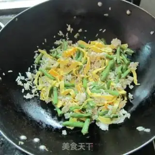 Make Soybean eggnog rice step 5