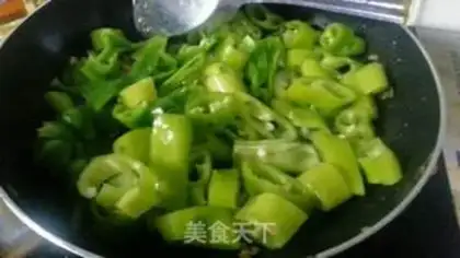 Make Hot pepper fried meat step 6