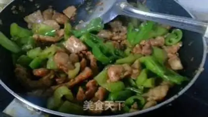 Make Hot pepper fried meat step 9