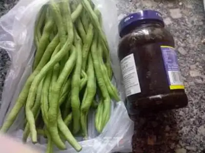 Make Olive food, four season beans step 0