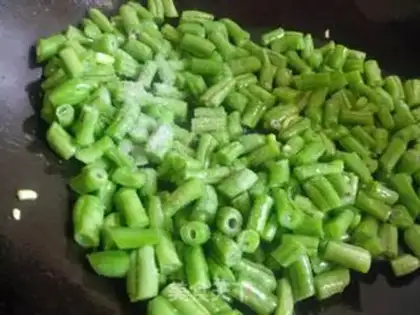 Make Olive food, four season beans step 5