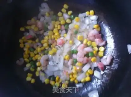 Make Corn shrimp pasta step 8