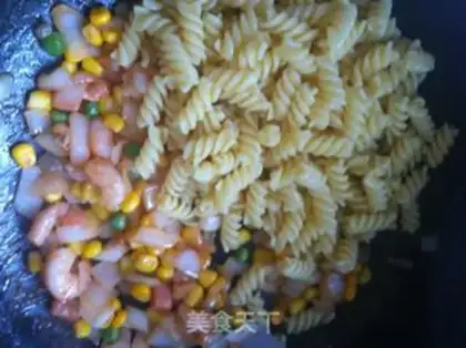 Make Corn shrimp pasta step 10