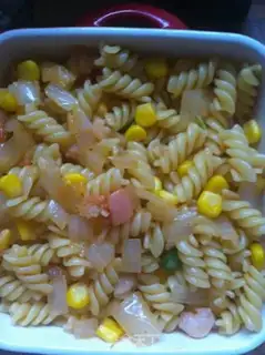 Make Corn shrimp pasta step 11