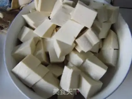 Make Korean mud tofu step 1