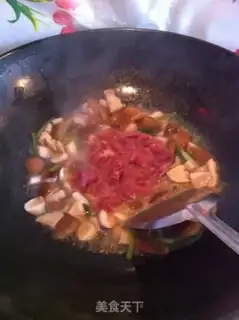 Make Fresh mushroom fried meat step 5