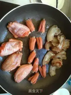 Make The chicken wings, the meat, the intestines step 2