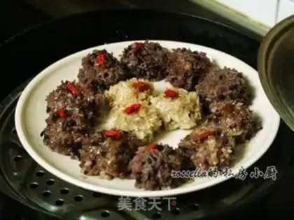 Make Pearl rice balls step 5