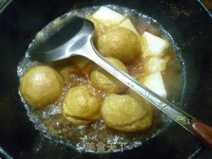 Make The pasta burns the melon step 16